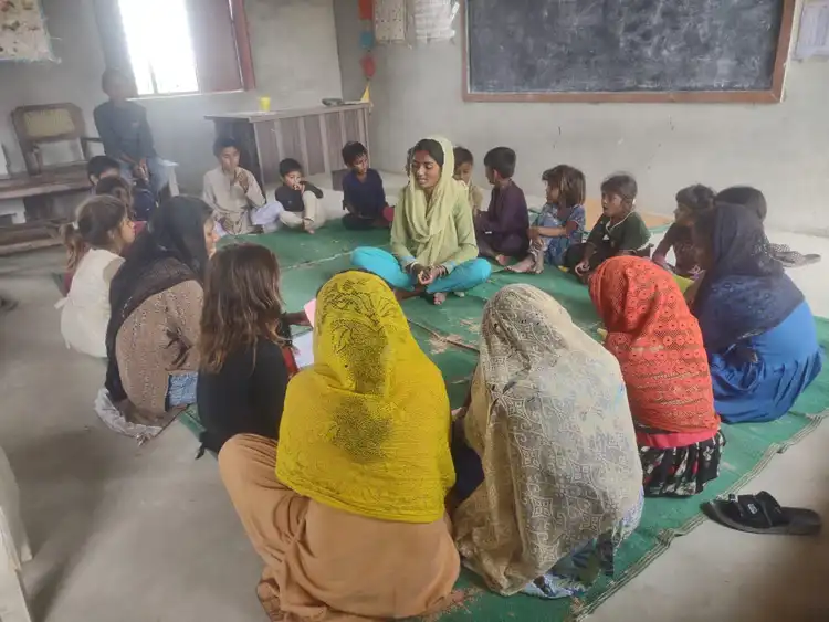 Children's work with group 